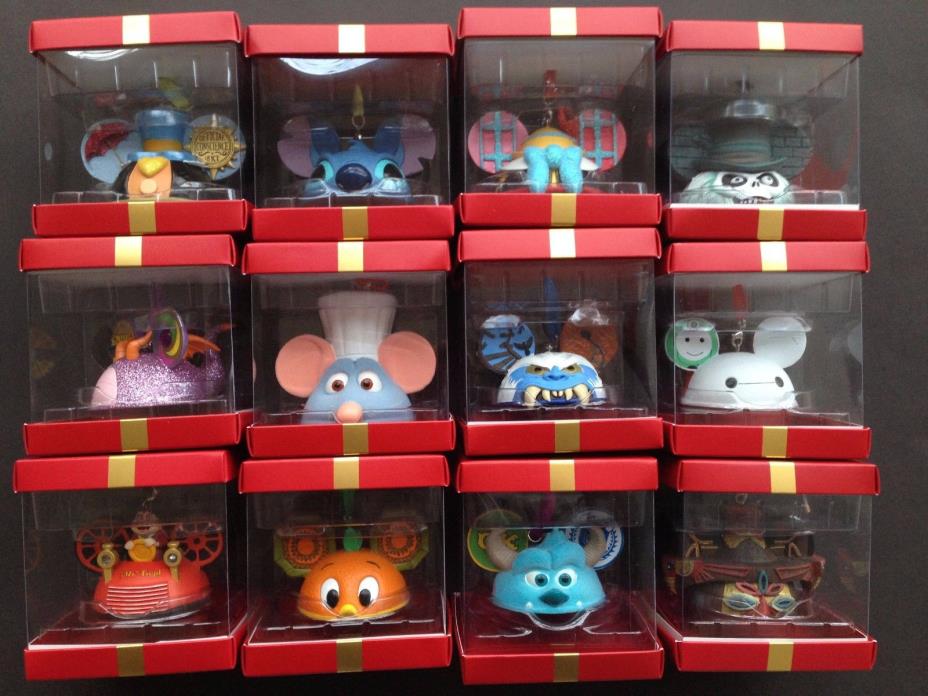 Disney Park Pack Holiday Subscription Ornaments – Complete Set of 12 – Unopen