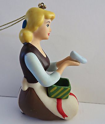 Walt Disney Grolier Cinderella Ella Porcelain Christmas Tree Ornament New