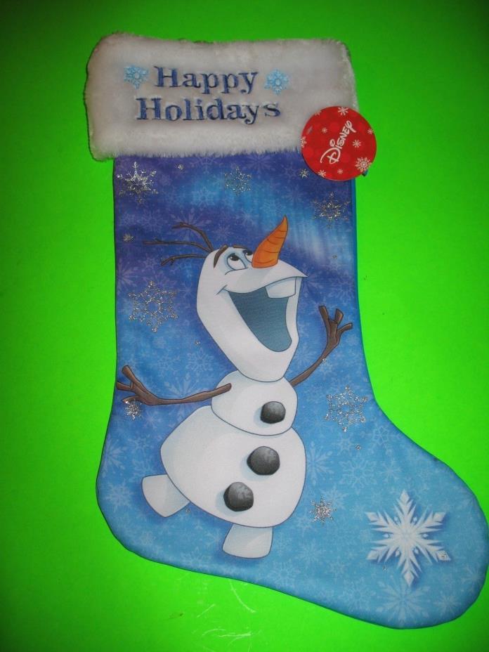 DISNEY FROZEN OLAF HAPPY HOLIDAYS STOCKING NEW WITH TAG