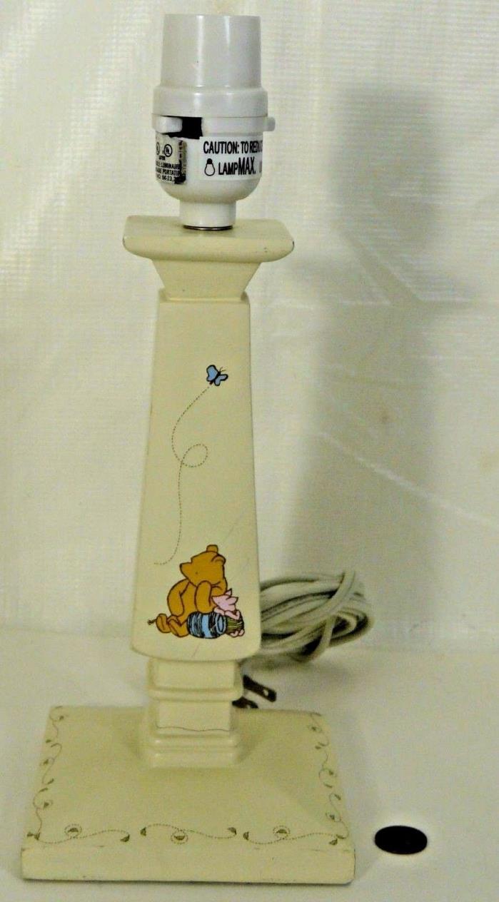 Pooh Piglet Lamp Disney Winnie Honey Pot Baby Nursery Butterfly Table Desk Light