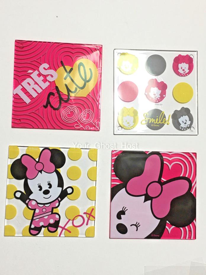 Minnie Mouse MXYZ Acrylic Coaster Set of 4 Disney Limited New