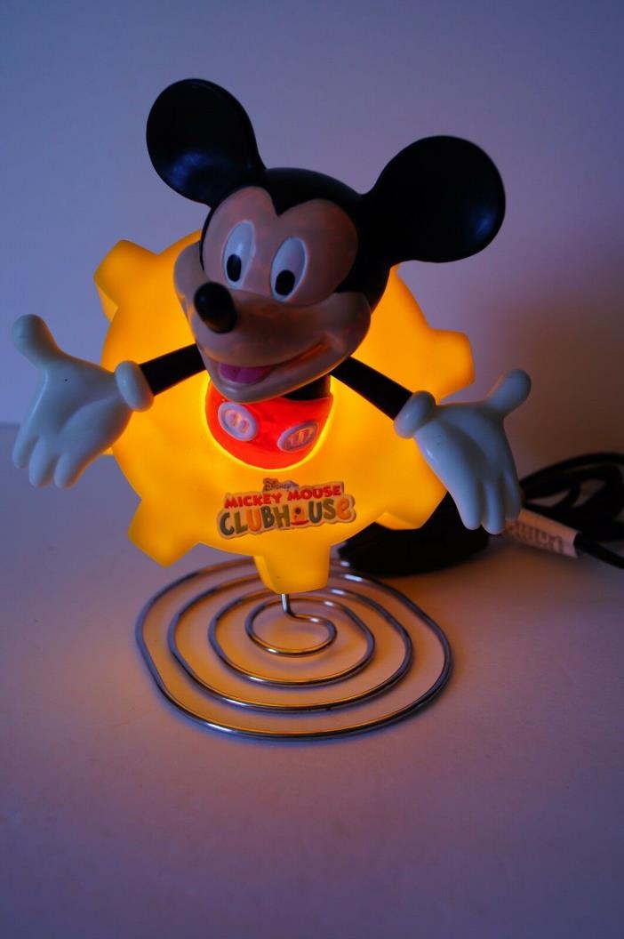 Mickey Mouse Clubhouse Novelty Table Nightlight Disney Molded Plastic Metal Base