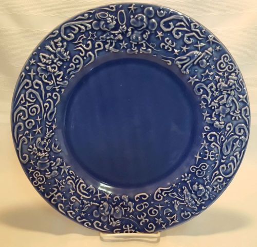 Disney Galleria Blue Stoneware Dinner Plate (Theodora) 12