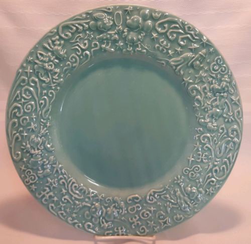 Disney Galleria Green Stoneware Dinner Plate (Theodora) 12