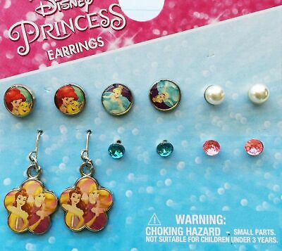 Disney Princess Earrings (6-Pairs)