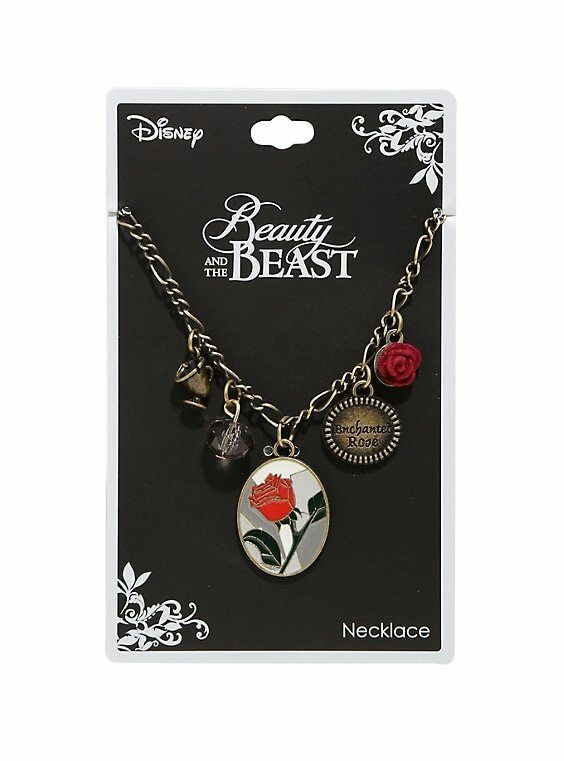Beaty and the Beast Charm Necklace Disney Merch