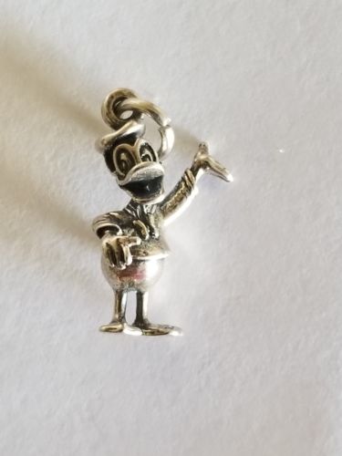 Donald Duck Charm Sterling Silver Vintage Disney