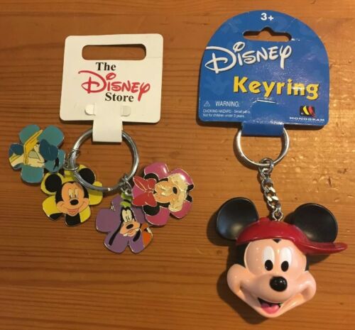 Disney Key Rings (2), Featuring Mickey, Donald, Minnie, Goofy