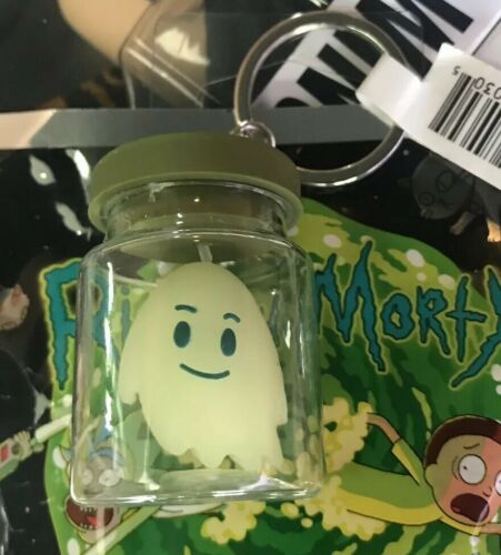 Monogram Series 2 3D Foam Figural Keyring Keychain Rick And Morty Ghost In A Jar