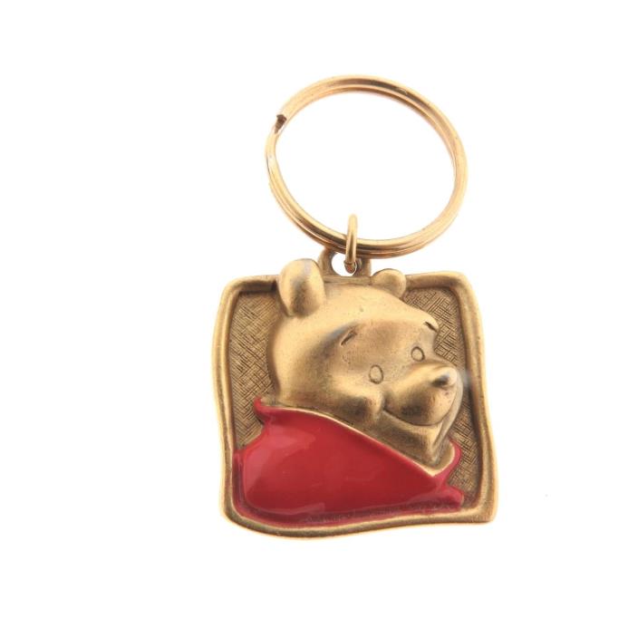 Winnie The Pooh Red Enamel Key chain by Disney 1 x 2.25