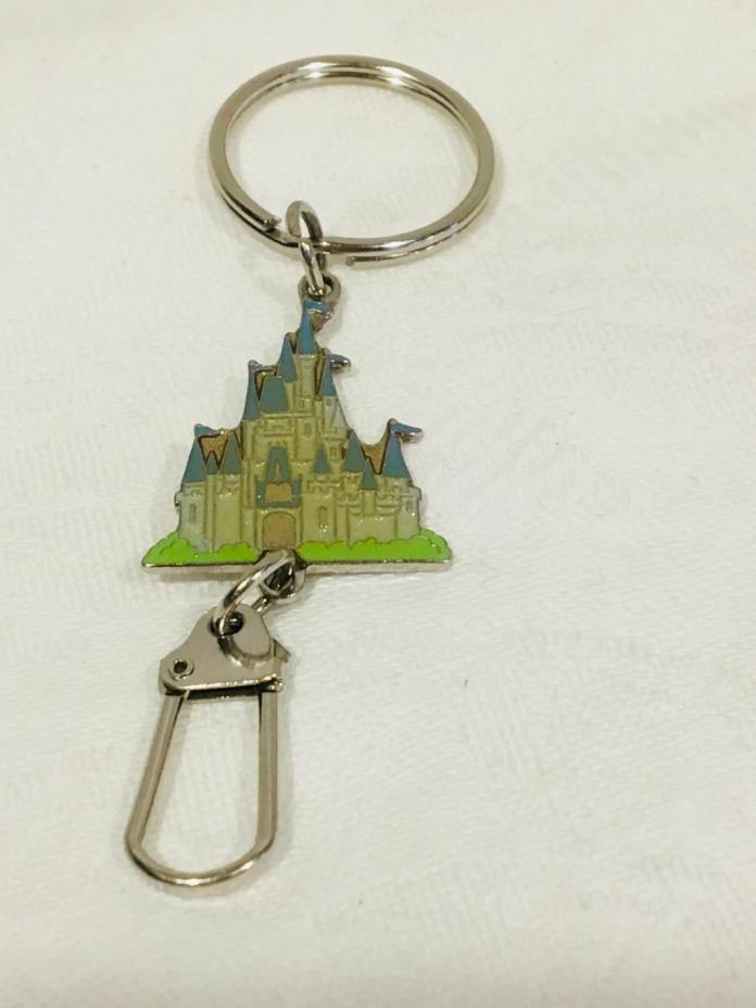 NEW Disney Walt Disney World CINDERELLA CASTLE Enamel Key Chain Dangle