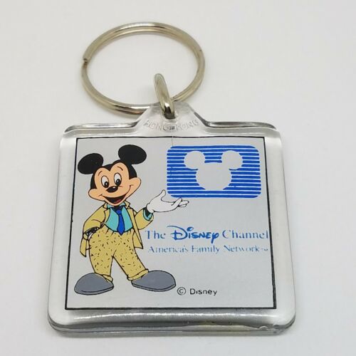 Vintage The Disney Channel Key Chain Ring Mickey Mouse 80s 90s Keychain Keyring
