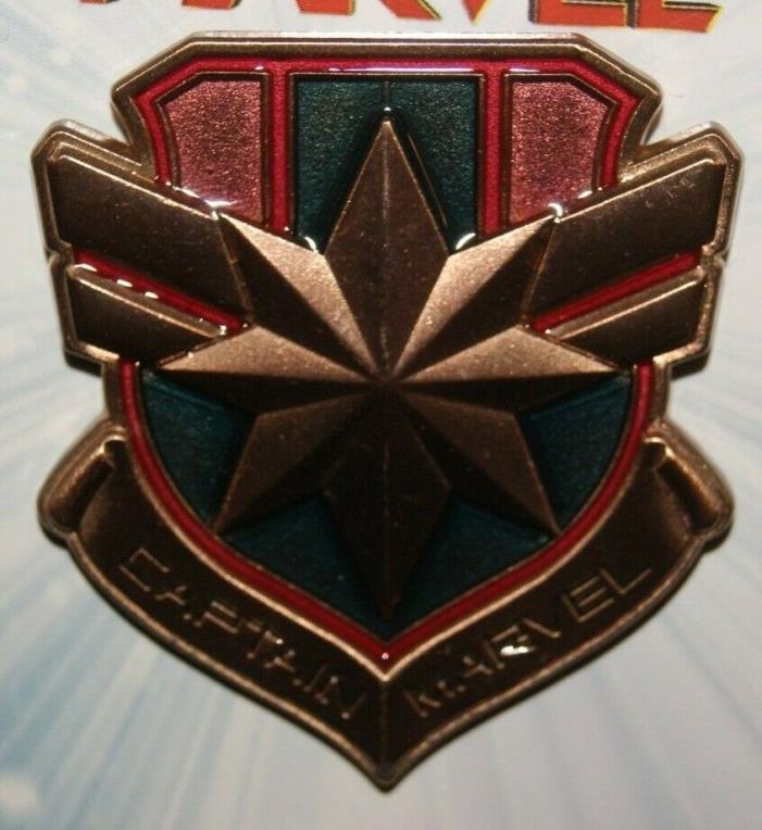 Disney Parks Captain Marvel Logo Badge Pin