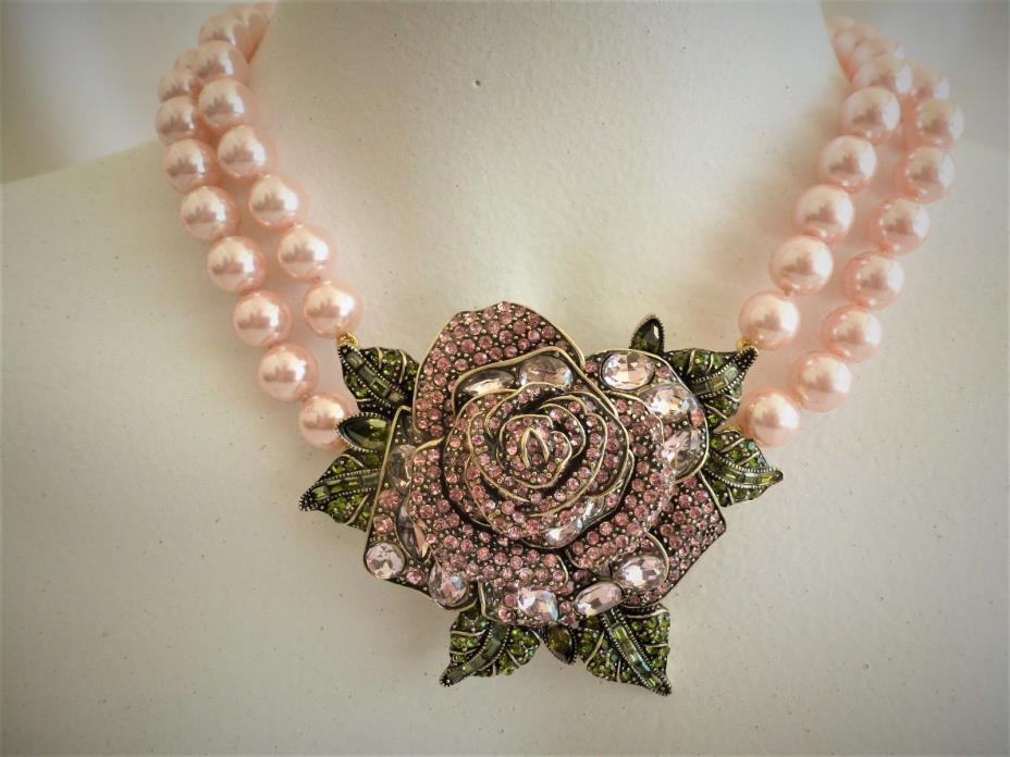 New Heidi Daus Beauty & The Beast Enchanted Beauty Necklace in Presentation Box