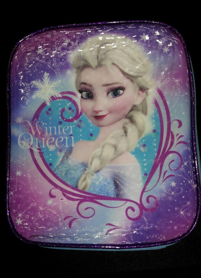 Disney FROZEN WINTER QUEEN NWT Lunch Box Bag Isulated Tote Snack Bag Pail GIFT!