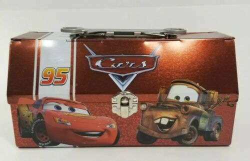Disneys Cars Metal Tool Lunch Box Tin Lightning McQueen & Mater wrench handle