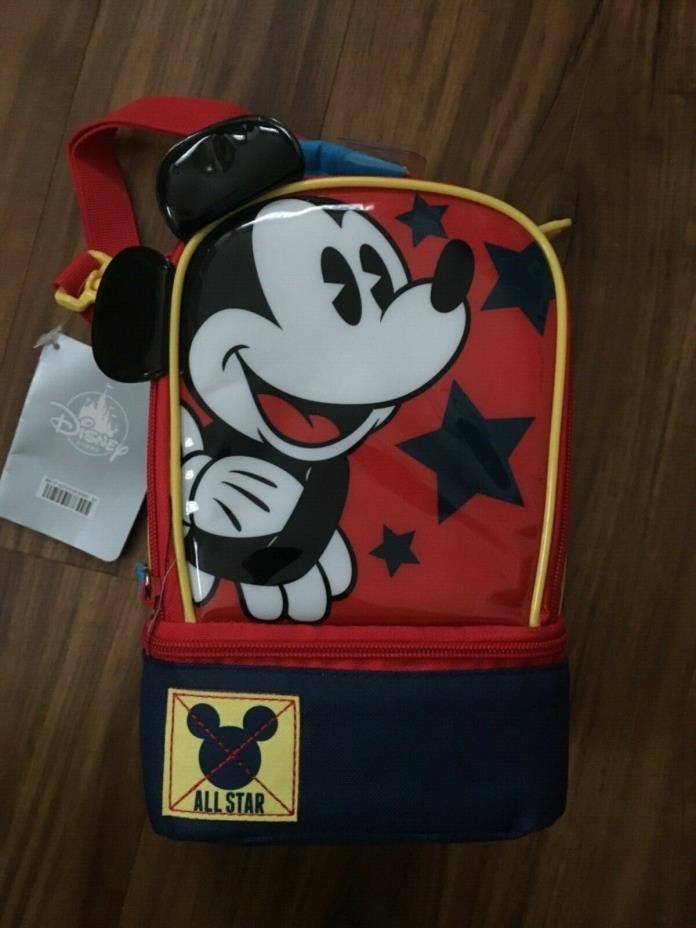 Disney Store Mickey Mouse Back To School Lunch Tote Box Bag