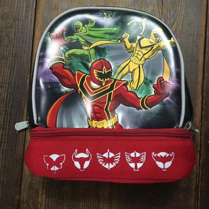 Disney Store Mystic Force Power Rangers Lunch Box~2 Comp~Insulated~Bag/Tote