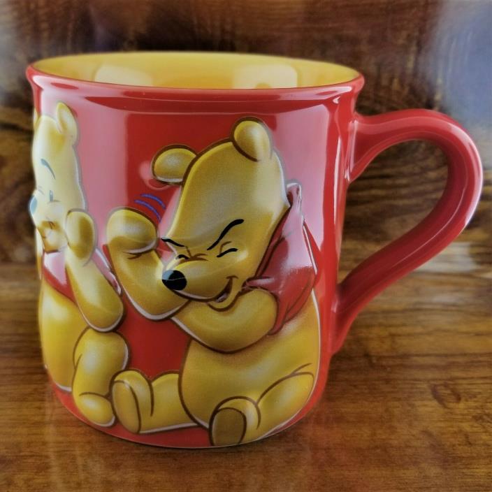 Disney Store Exclusive Red Winnie the Pooh Honey Pot 3D Coffee Mug Oversized Mug