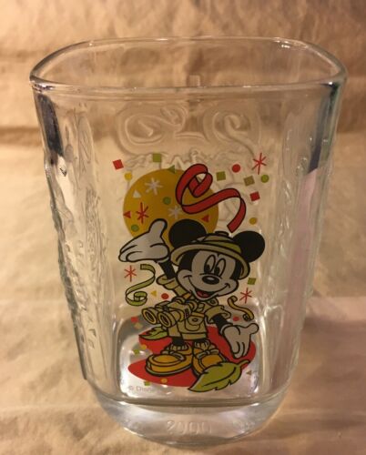 2000 Walt Disney World McDonalds Collectors Glass Animal Kingdom Mickey Mouse
