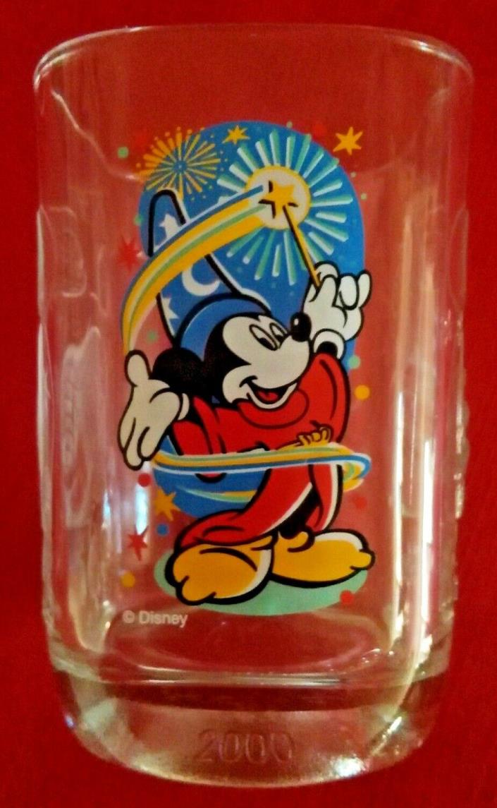 2000 Walt Disney World/Epcot France McDonalds Collectors Glass Mickey Mouse