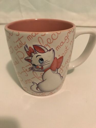 Disney Parks 3D Aristocats Marie Tea Coffee Mug Cat Kitten Valentine Purr-fect