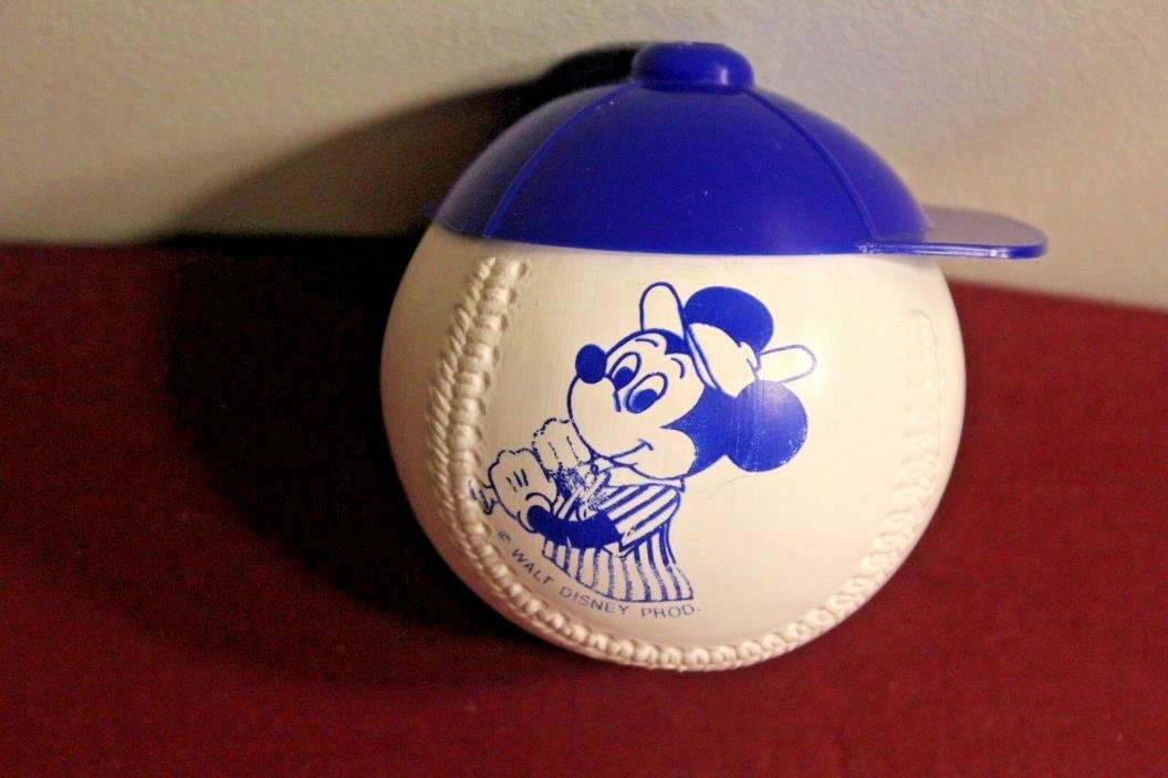 Mickey Mouse Walt Disney Plastic Baseball with Cap Drink Cup