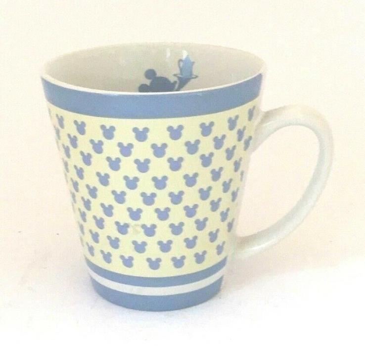 Disney Mickey Mouse Coffee Stoneware Cup Mickey Everywhere! Even Inside Cup