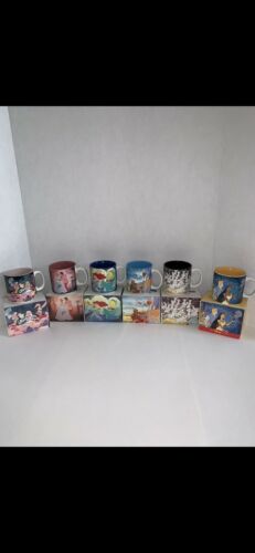 Vintage Disney Collector Mugs. Set Of 17