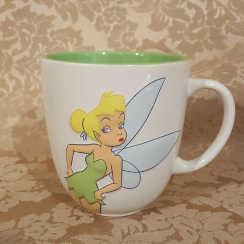 3 D Sassy Tinkerbell Disney Store Coffee Tea Large Cup Mug 16 oz Excellent