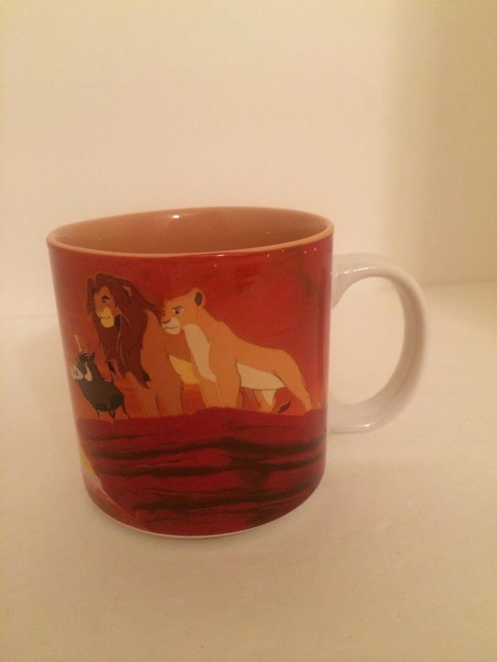 LION KING Coffee Cup Simba Mug Disney Store Collectible - Retired