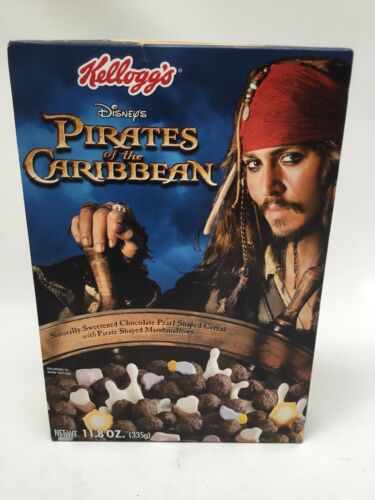 Kelloggs Pirates Of The Caribbean Cereal In Sealed Box 2006