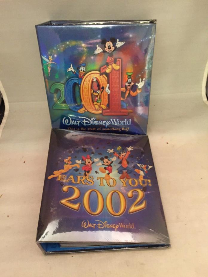 Pair Walt Disney World Photo Books - 2001 & 2002 - Never Used - 6.5