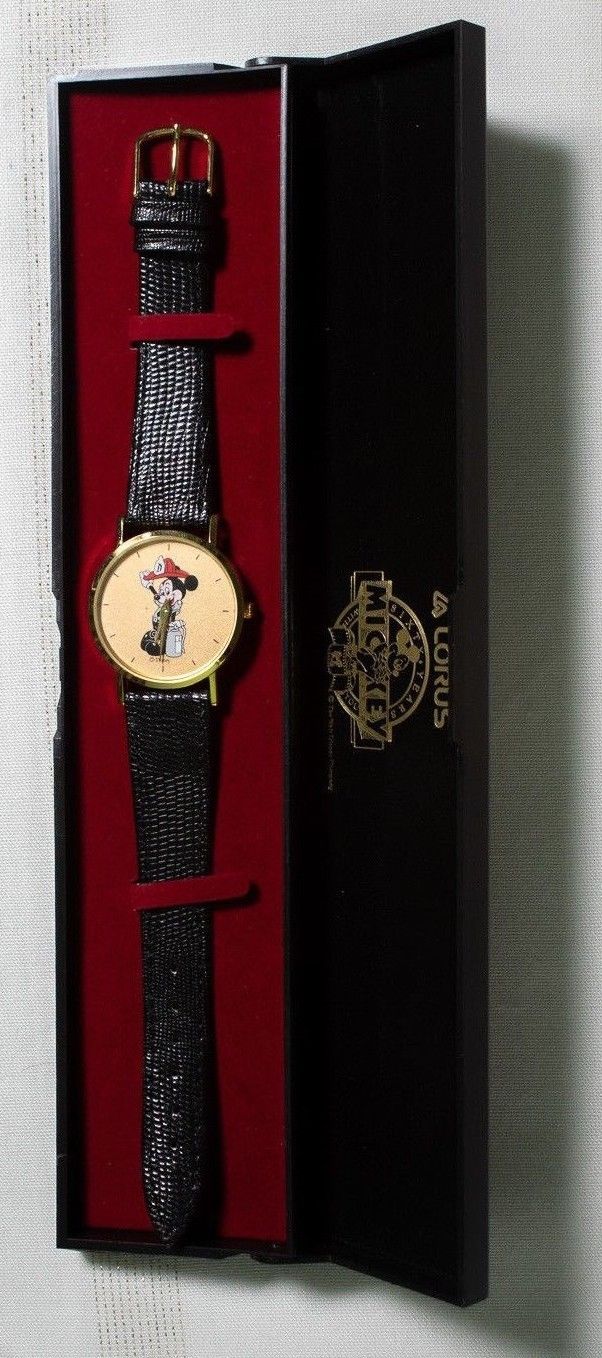 Walt disney vintage mickey mouse firefighter 60 years gold