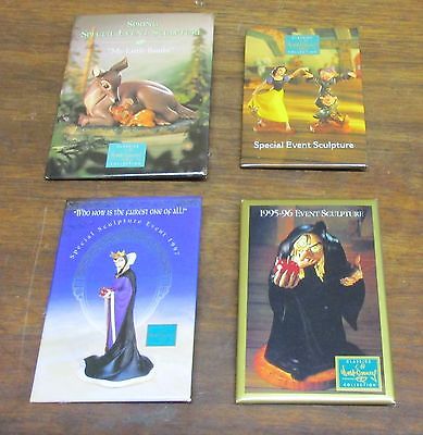 4 WDCC Walt Disney Special Event Pins Bambi, Witch, Queen & Snow White