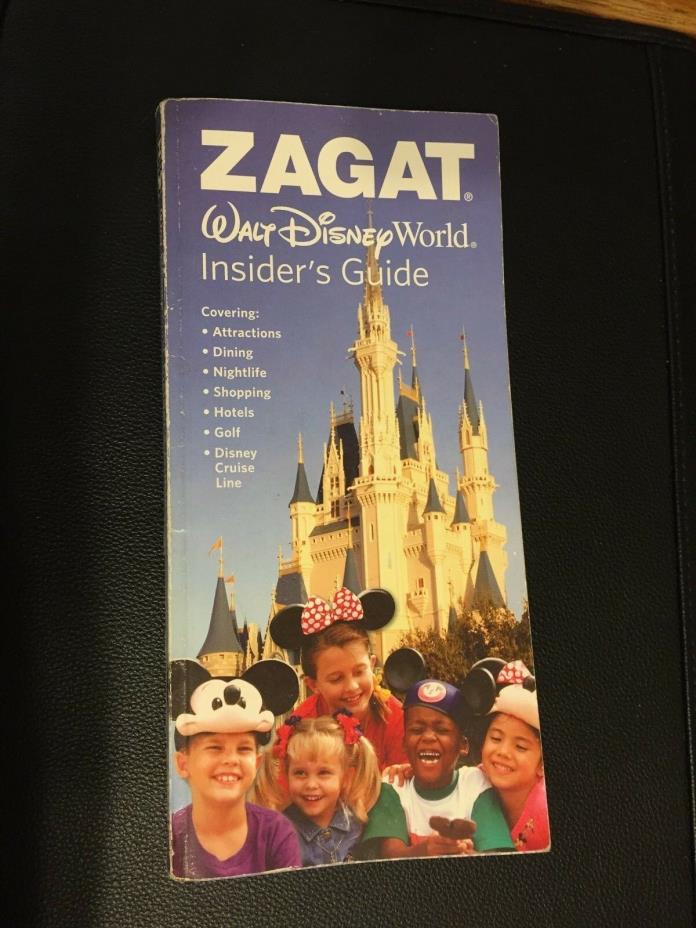 ZAGAT Walt Disney World Insider's Guide book - Shopping, Dining, Recreation, etc