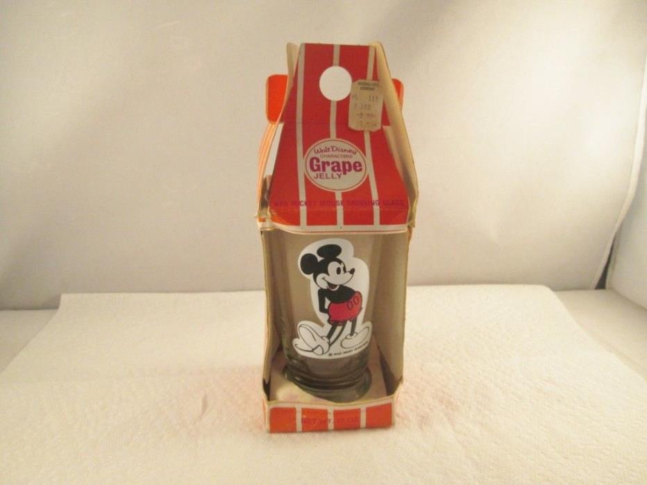 Vintage Walt Disney Mickey Mouse Jelly Jar (Empty)