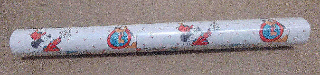 Vtg 1989 Disney Mickey, Friends Circus Contact Paper Rubbermaid 36sqft 8yd New