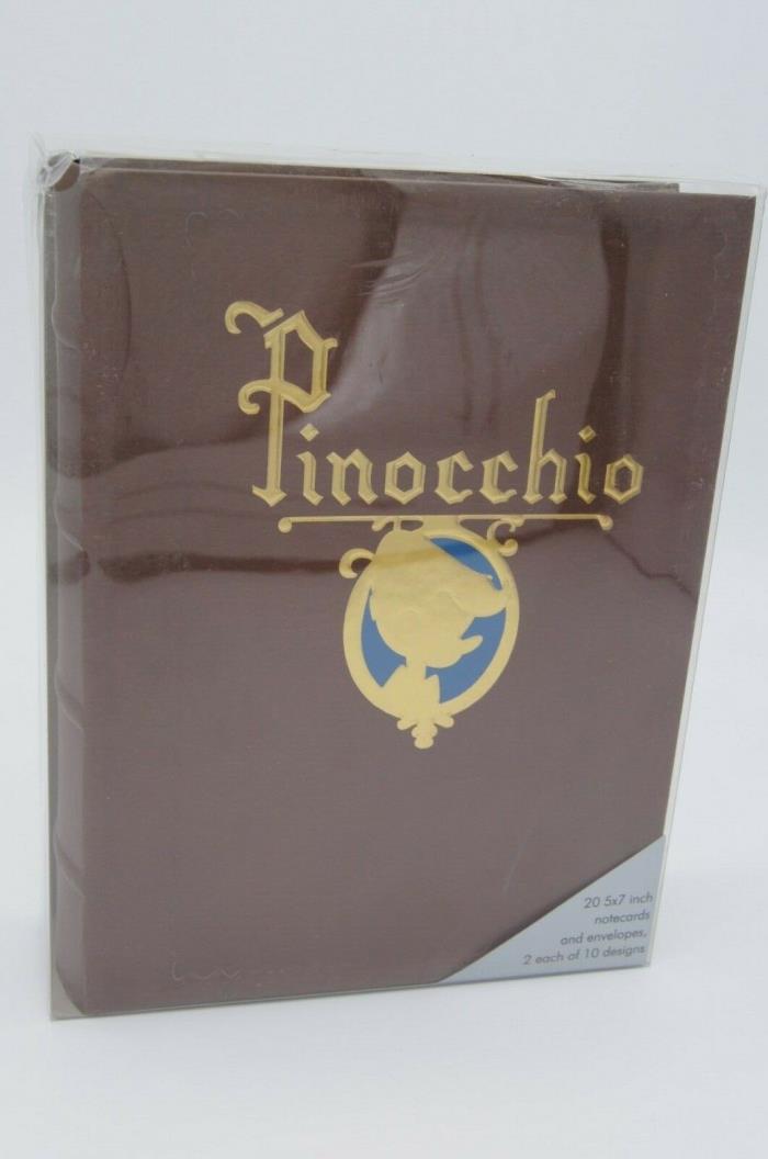 Walt Disney Archives Pinocchio 20 Note Card Gift Set Keepsake Book