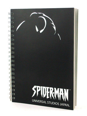 Spider-Man Universal Studios Japan Spiral Bound Notebook Symbiote Marvel Venom