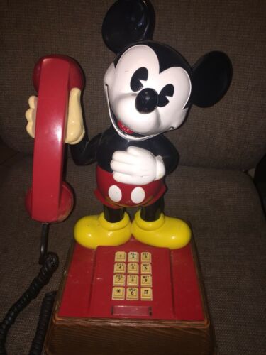 Vintage Mickey Mouse Telephone  Parts or Display Only