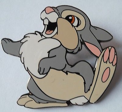 Disney Pin 47464 Target Thumper Facing Left Cloisonne black back Very Rare Bambi