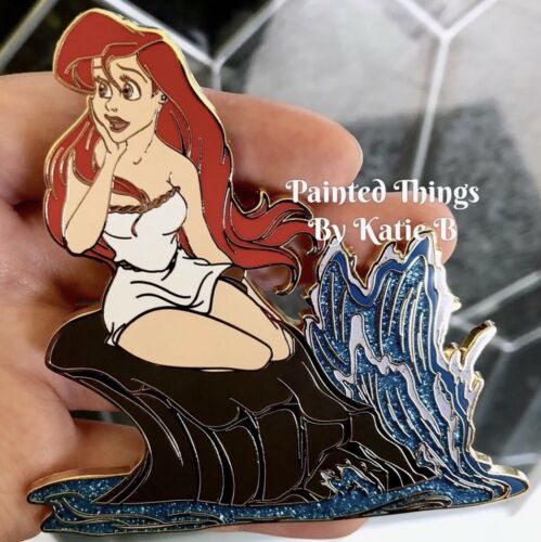 Disney LE 50 Princess Ariel The Little Mermaid On A Rock Fan Made Fantasy Pin