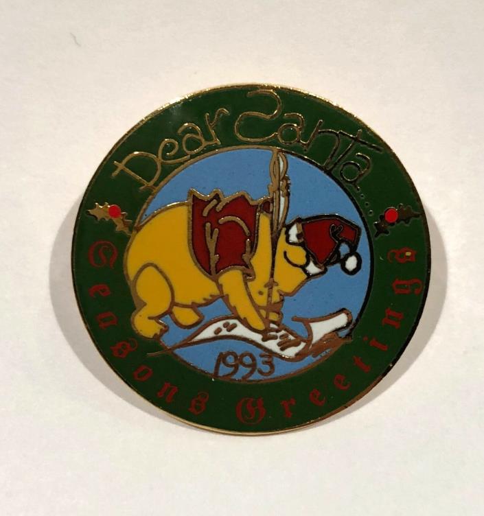 Disney DLR Cast Season's Greetings 1993 Classic Winnie the Pooh Pin