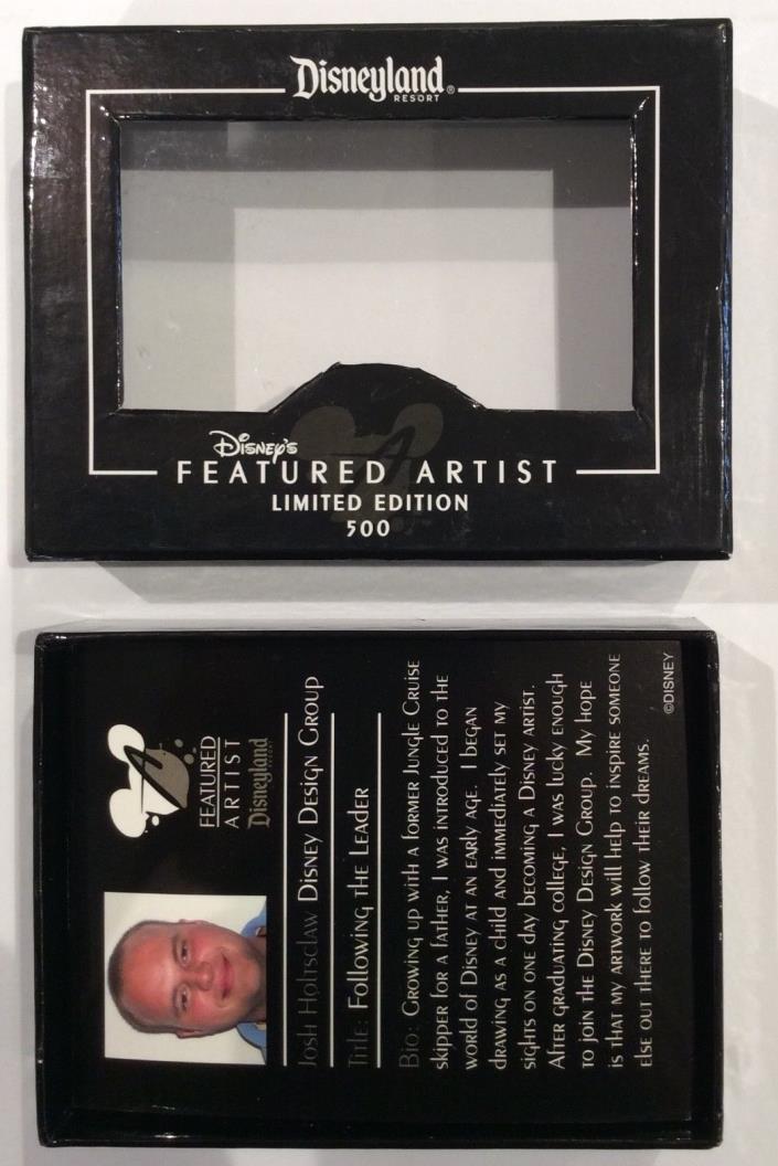 Disney EMPTY BOX for Featured Artist Pin Following The Leader 2007 Bio No Pins