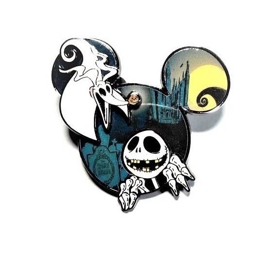 Disney Jack and Zero haunted mansion mickey icon LE 1000 Pin