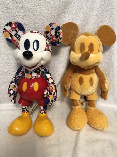 Lot of 2 Mickey Mouse Memories Plush Collection February & March NWT
