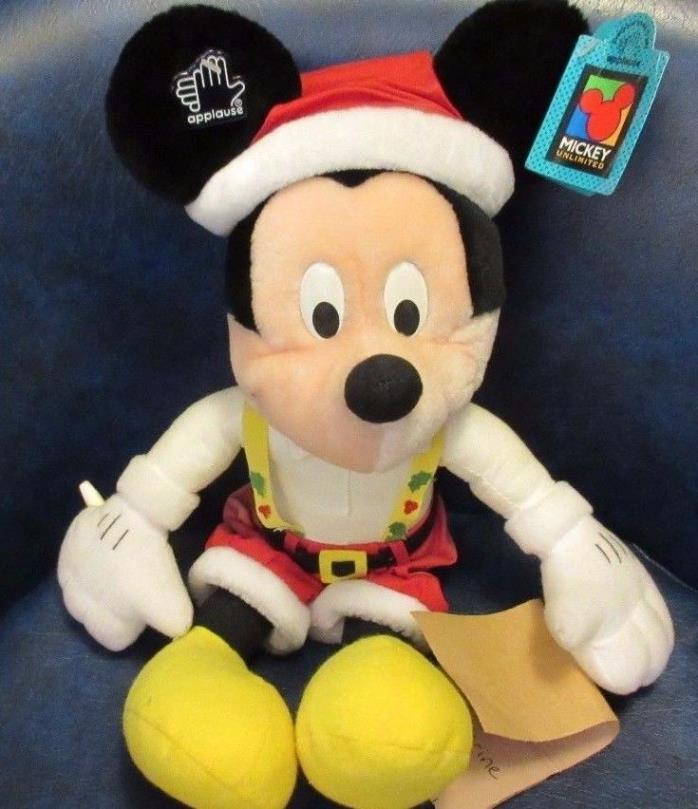 Vintage Applause Plush 18” CHRISTMAS MICKEY MOUSE 