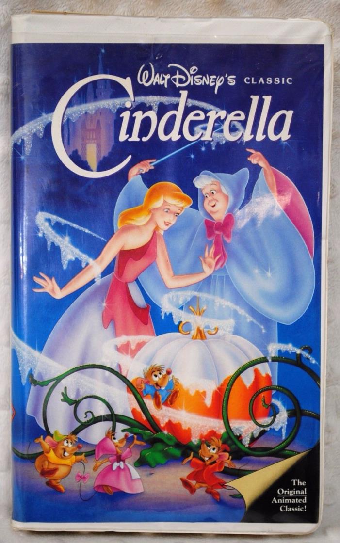 Walt Disney Black Diamond Classic Cinderella VHS Tape (ORIGINAL RELEASE)