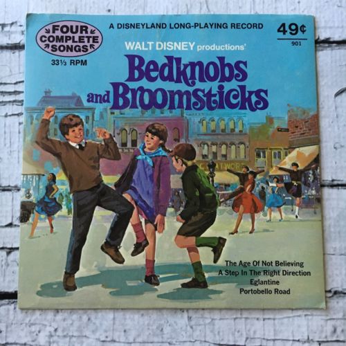Walt Disney's Bedknobs & Broomsticks! A Disneyland Record! Vintage Artwork 1972